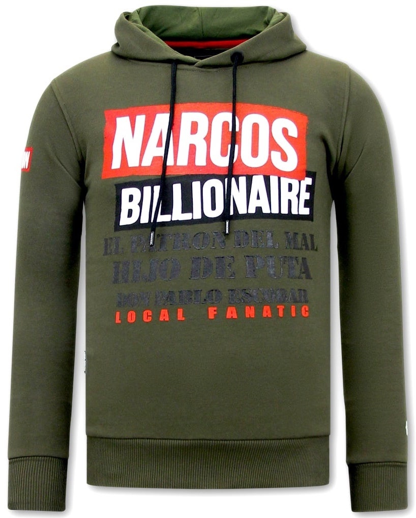 Narcos Billionaire Herr Huvtröja - Grön