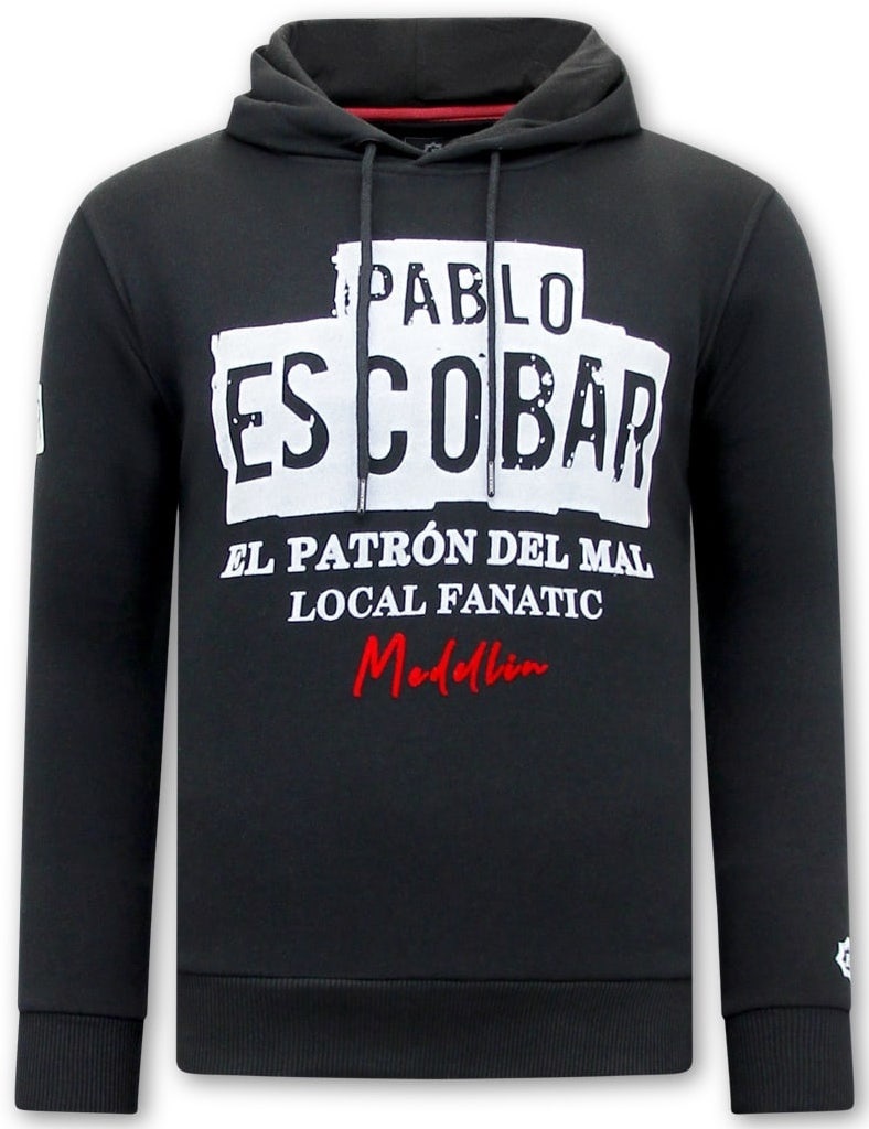 Huvtröja Herr Pablo Escobar - Svart