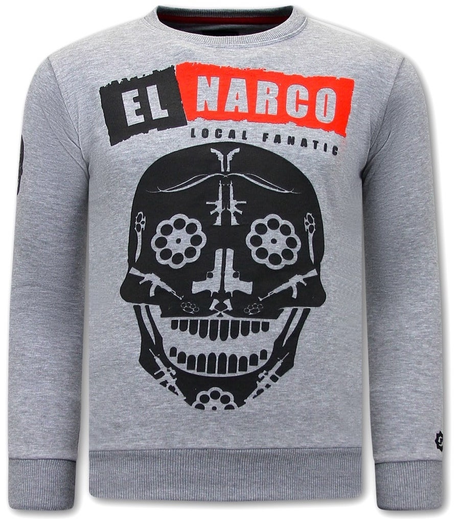 El Narco SweaT-Shirt Herr - Grå