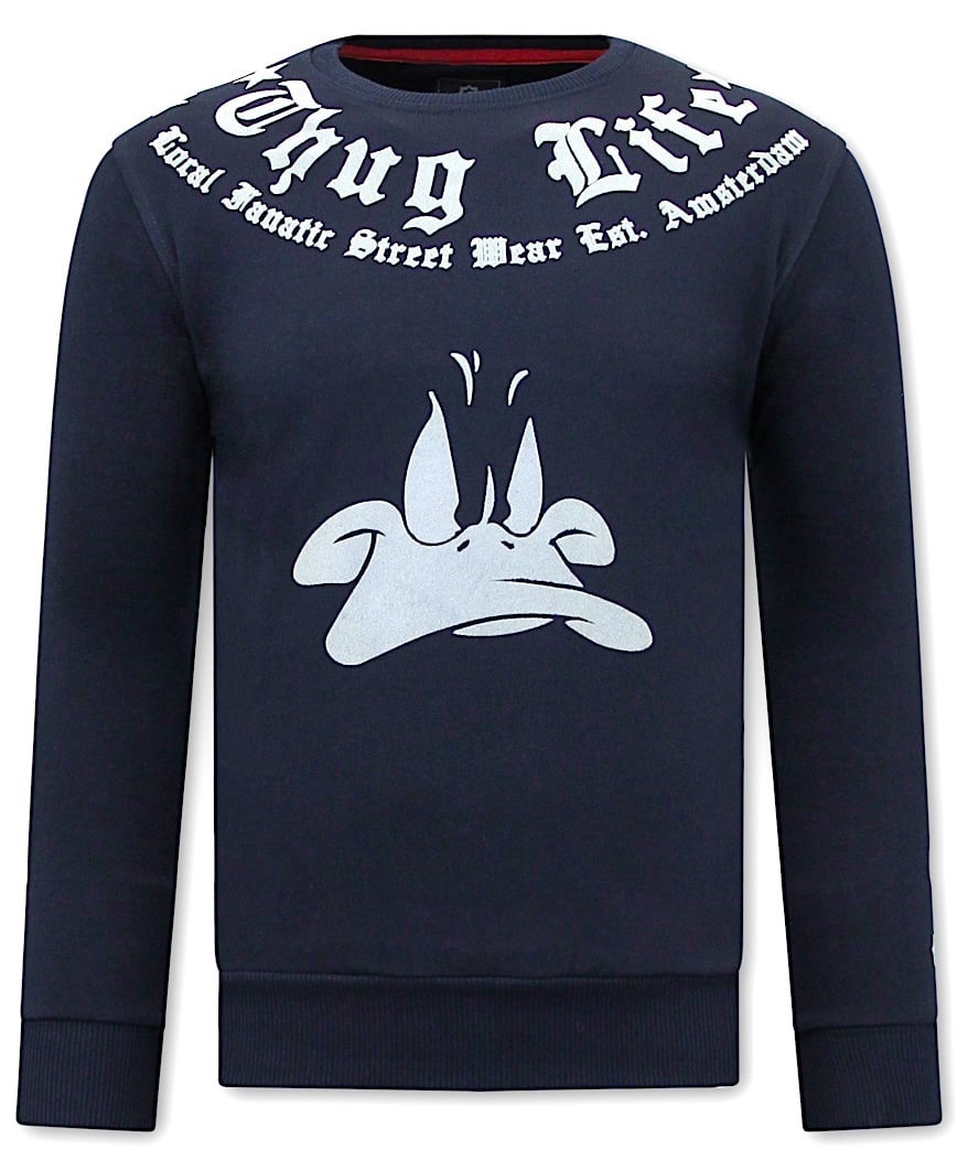 Thug Life Tröjor Herr - Blå