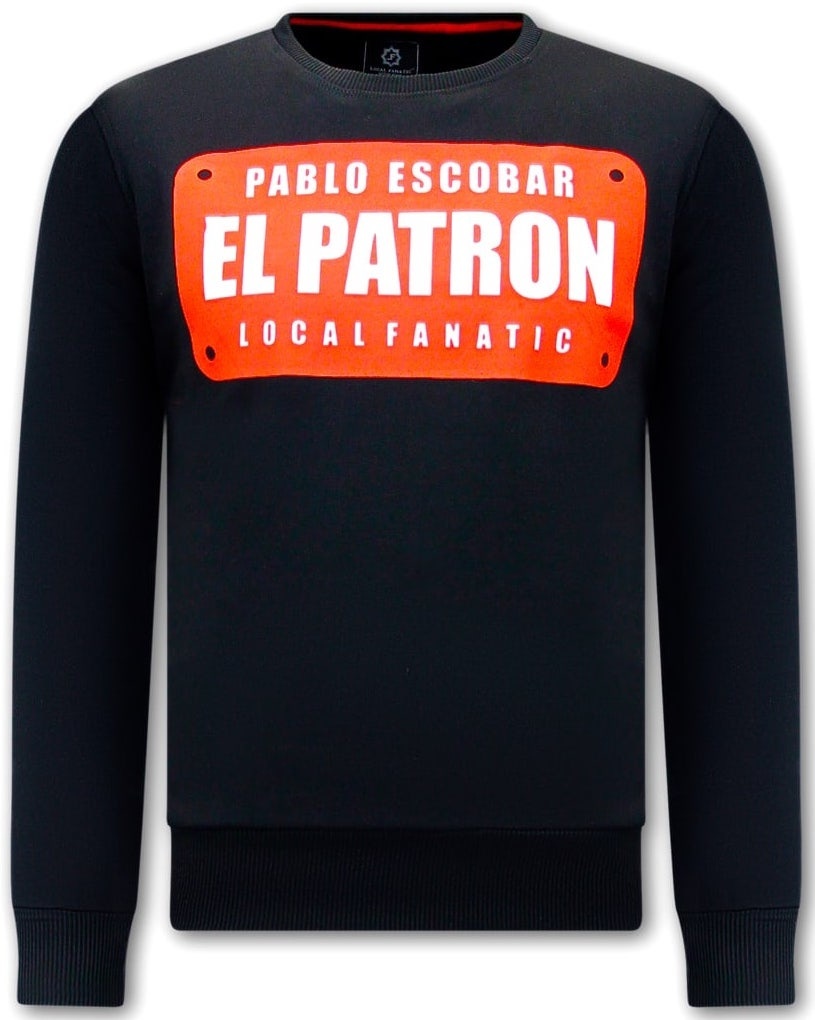 Tröjor Herr Pablo Escobar EL Patron - Svart