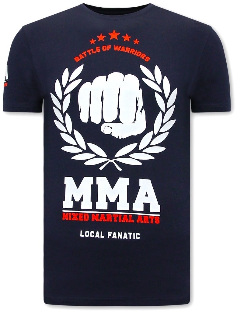 MMA Fighter Herr T-Shirt - Blå
