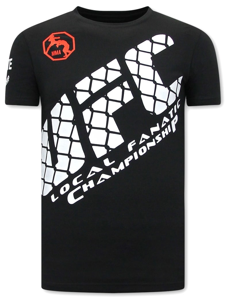 T-Shirt Med Tryck UFC - Svart