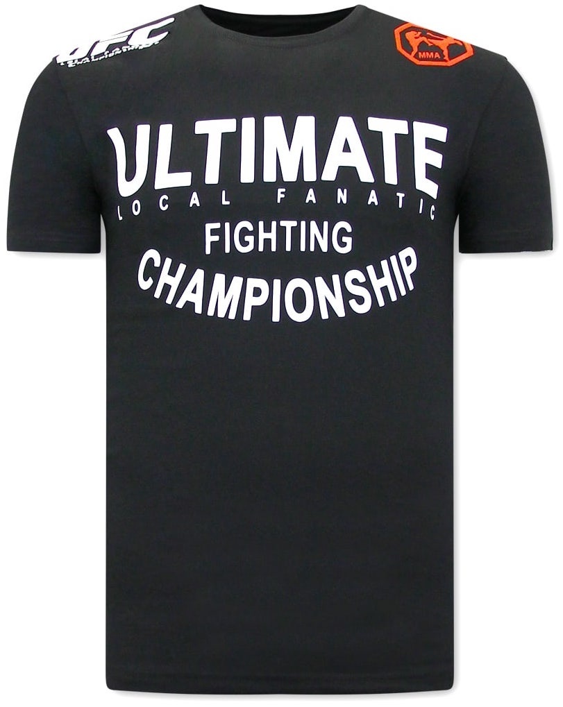 T-Shirt Med Tryck UFC Ultimate - Svart