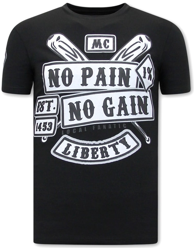 T-Shirt Med Tryck Sons Of Anarchy MC - Svart