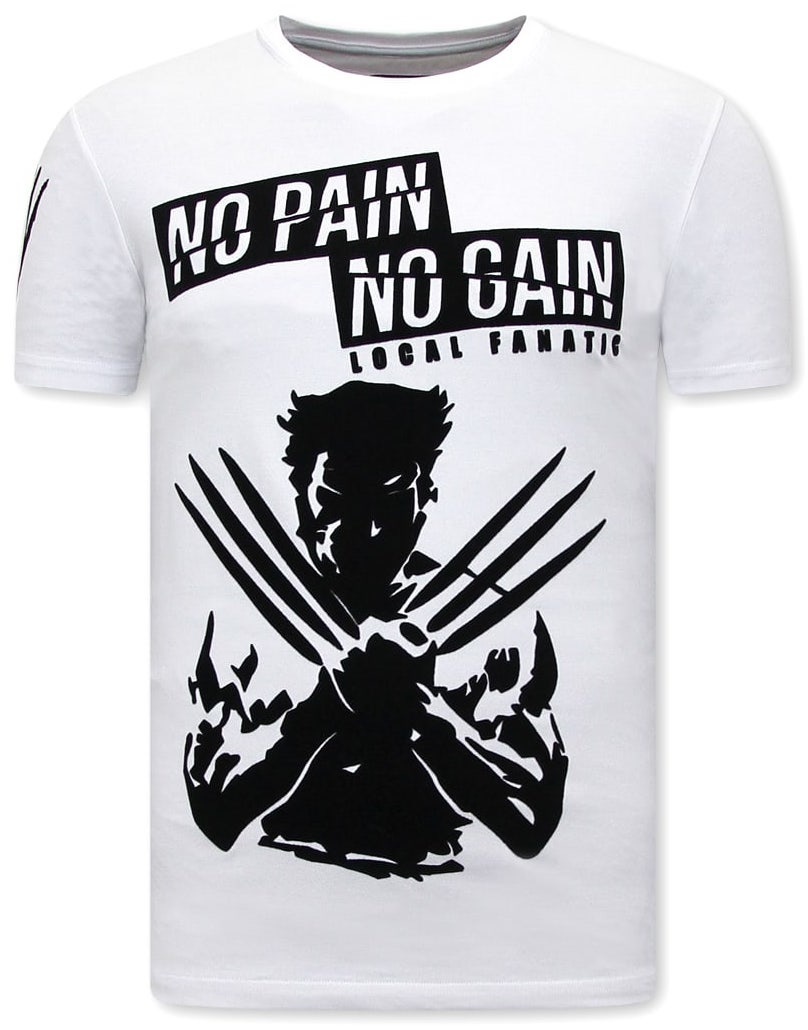 Wolverine X Man T-Shirt Med Tryck - Vit