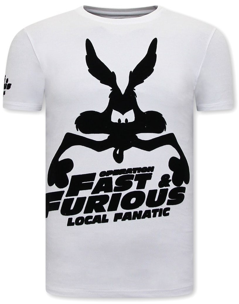 T-Shirt Med Tryck Fast And Furious - Vit