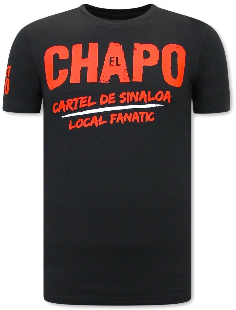 EL Chapo Cartel De Sinaloa Herr T-Shirt - Svart