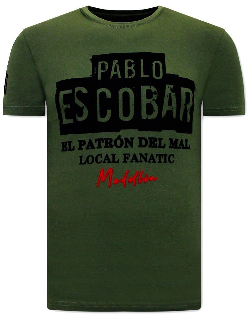 Pablo Escobar T-Shirt Herr - Grön