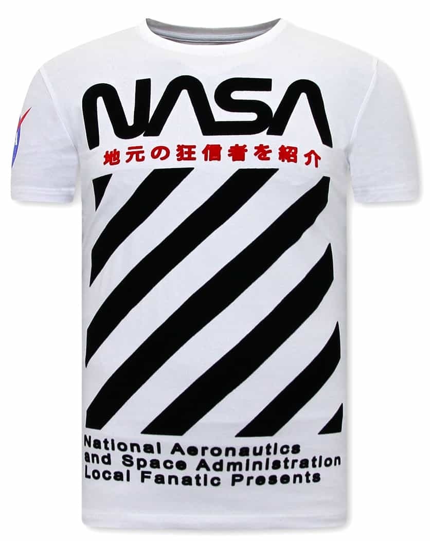 NASA Herr T-Shirt - Vit