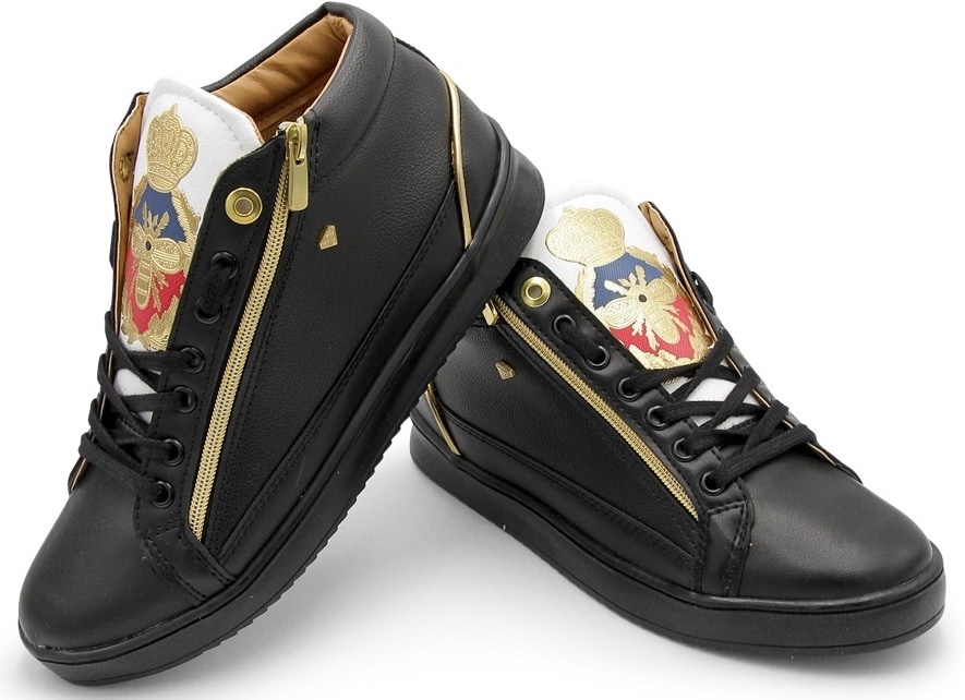 Cash Money - Sneakers Herr Prince Black White Svart