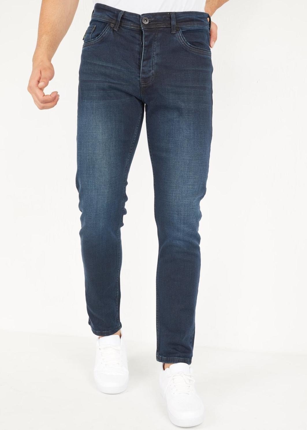 Regular Fit Billiga Jeans Män Blå