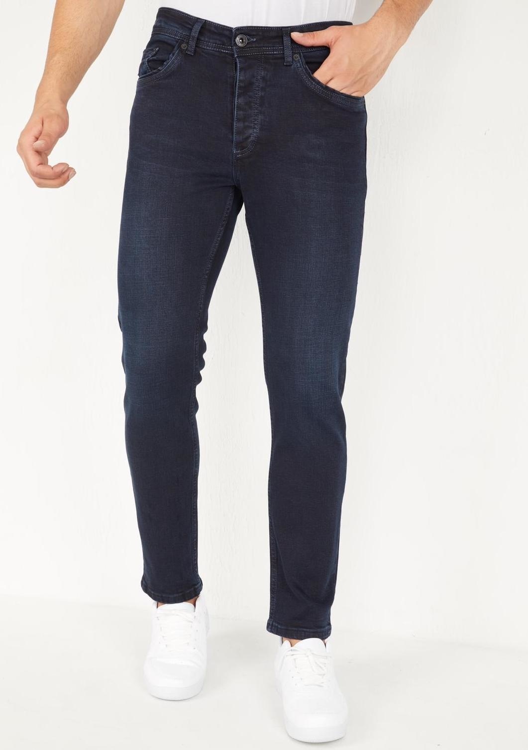 Billiga Byxor Regular Fit Blå