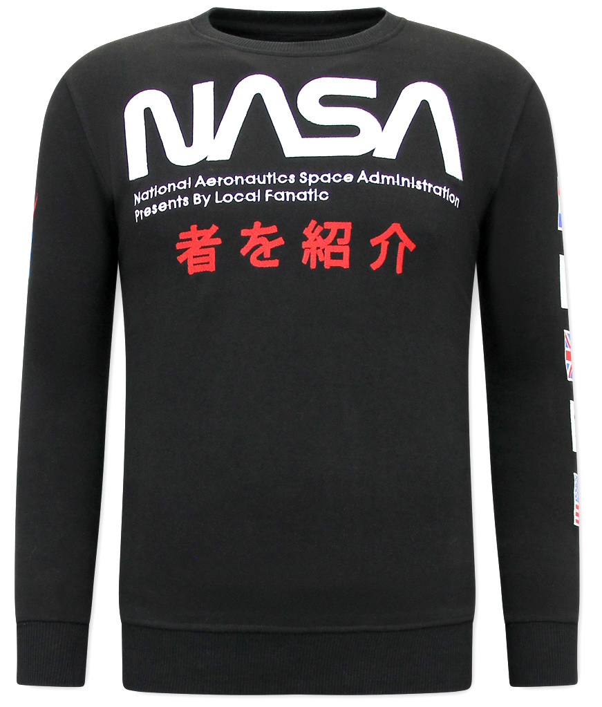 NASA International Tröjor Herr Svart