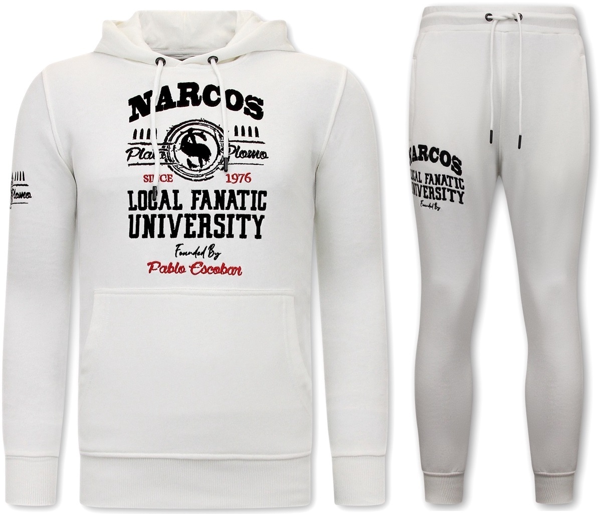 Träningsoverall Narcos University Vit