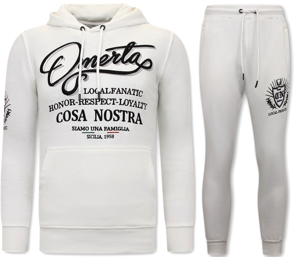 Träningsoverall Omerta Cosa Nostra Vit