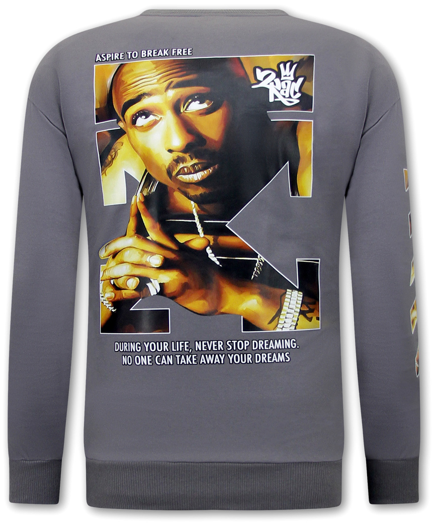 Tupac Shakur Tröjor Herr Gra