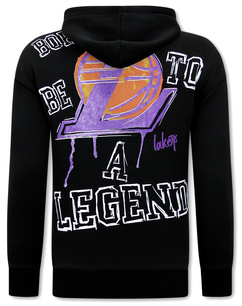 Los Angeles Lakers Oversized Hoodtröja Svart