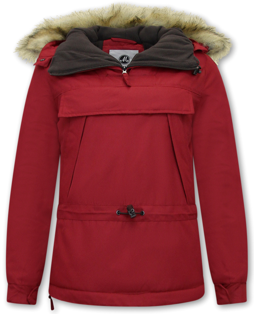 Anorak Kort Parkas Jacka Dam Rod