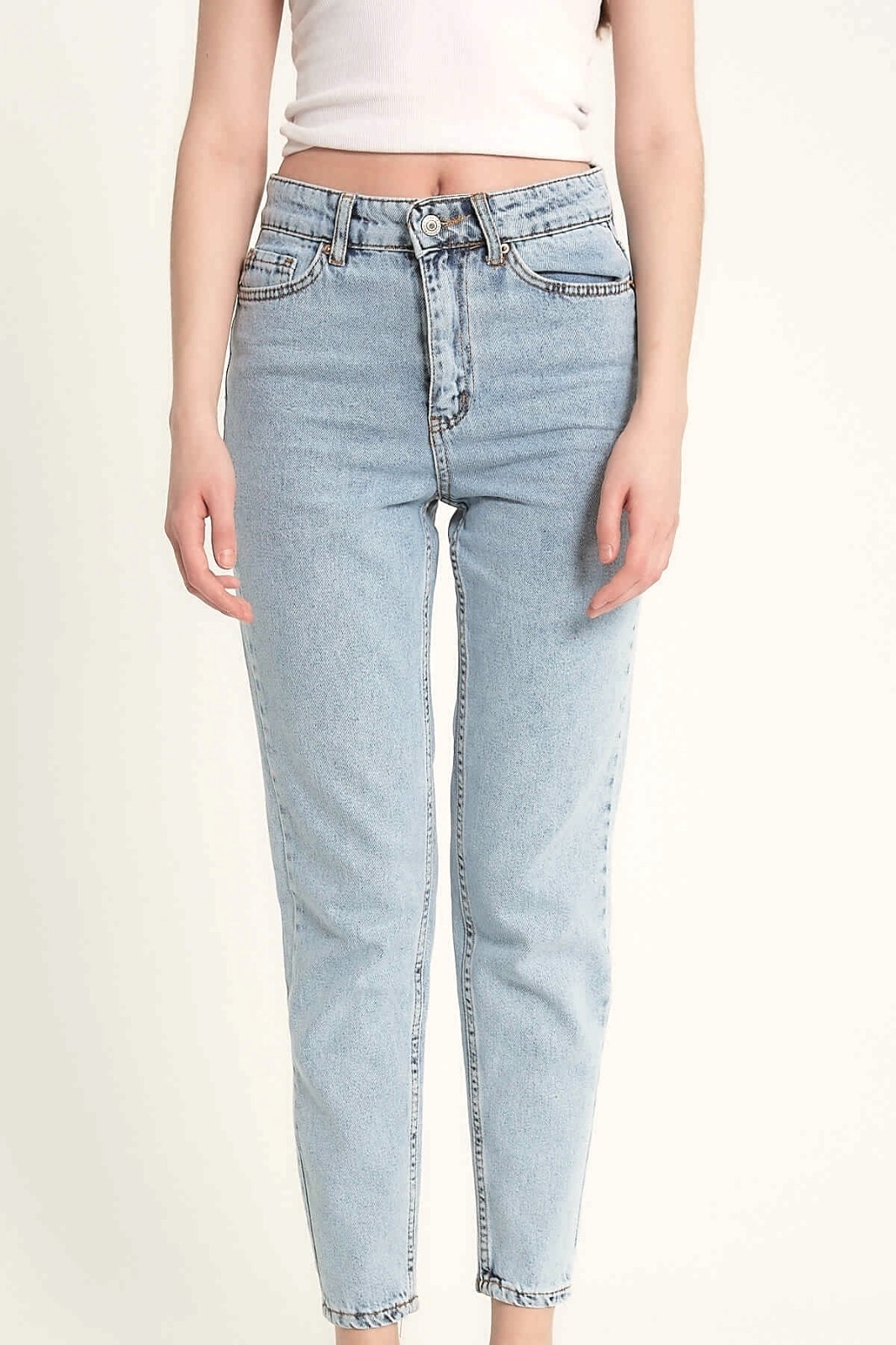 Jeans High Waist - D - Blå