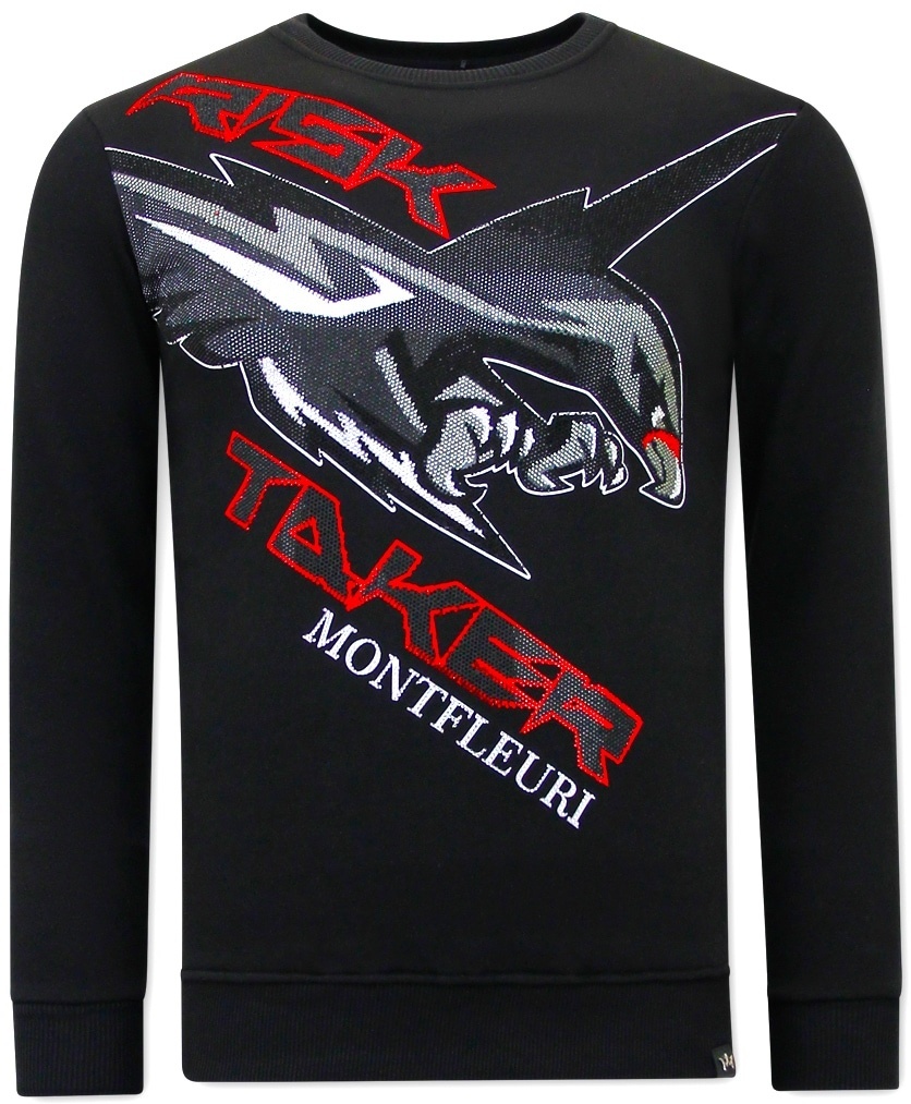 SweaT-Shirt Eagle Head Svart