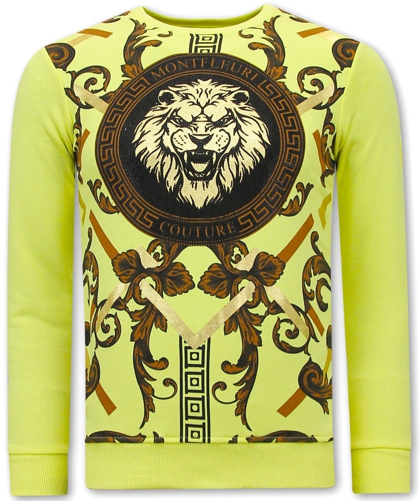 SweaT-Shirt For Men Gouden Leeuw Gul