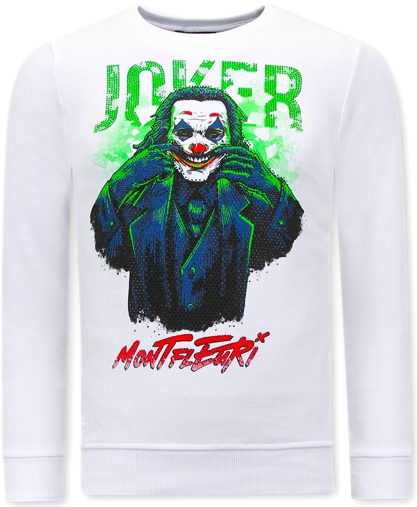 Långa Tröjor Kille Joker Vit