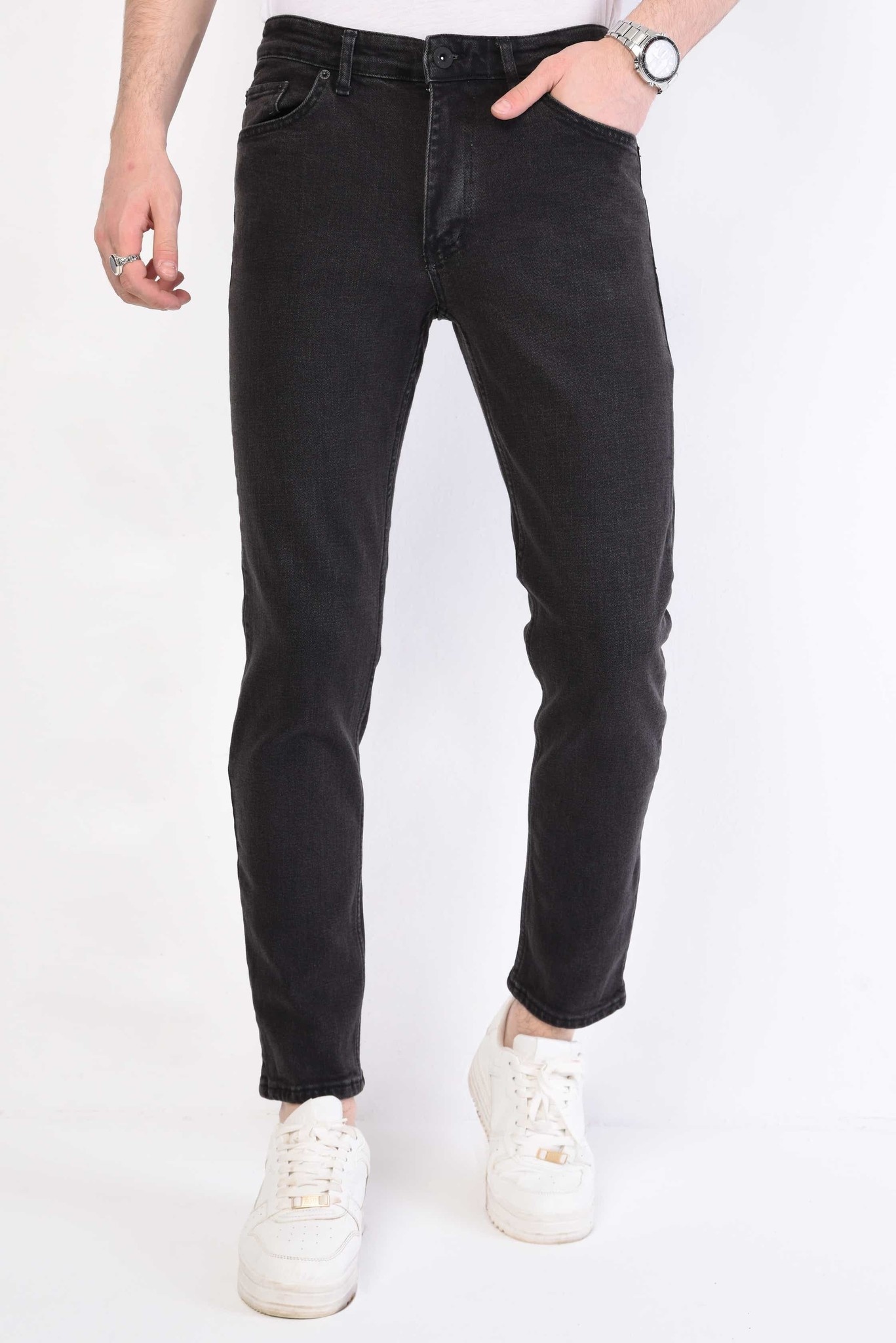 Svarta Jeans Herr Regular Fit - DP-NW