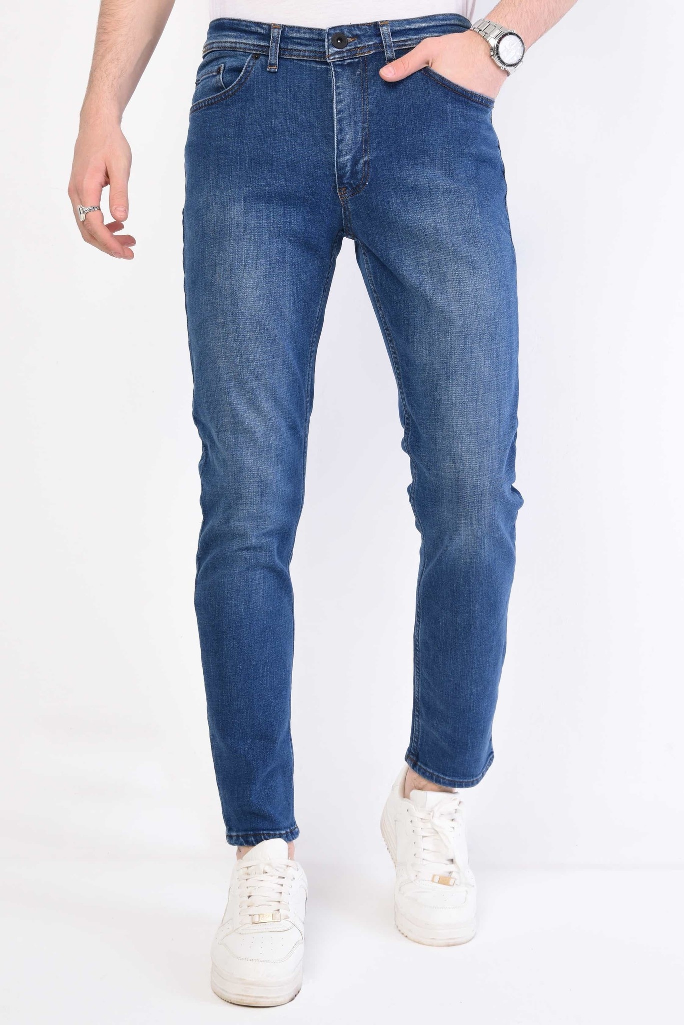 Regular Stretch Jeans Herr - DP-NW - Bla