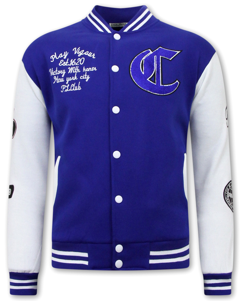 College Jacket Herr - Bla