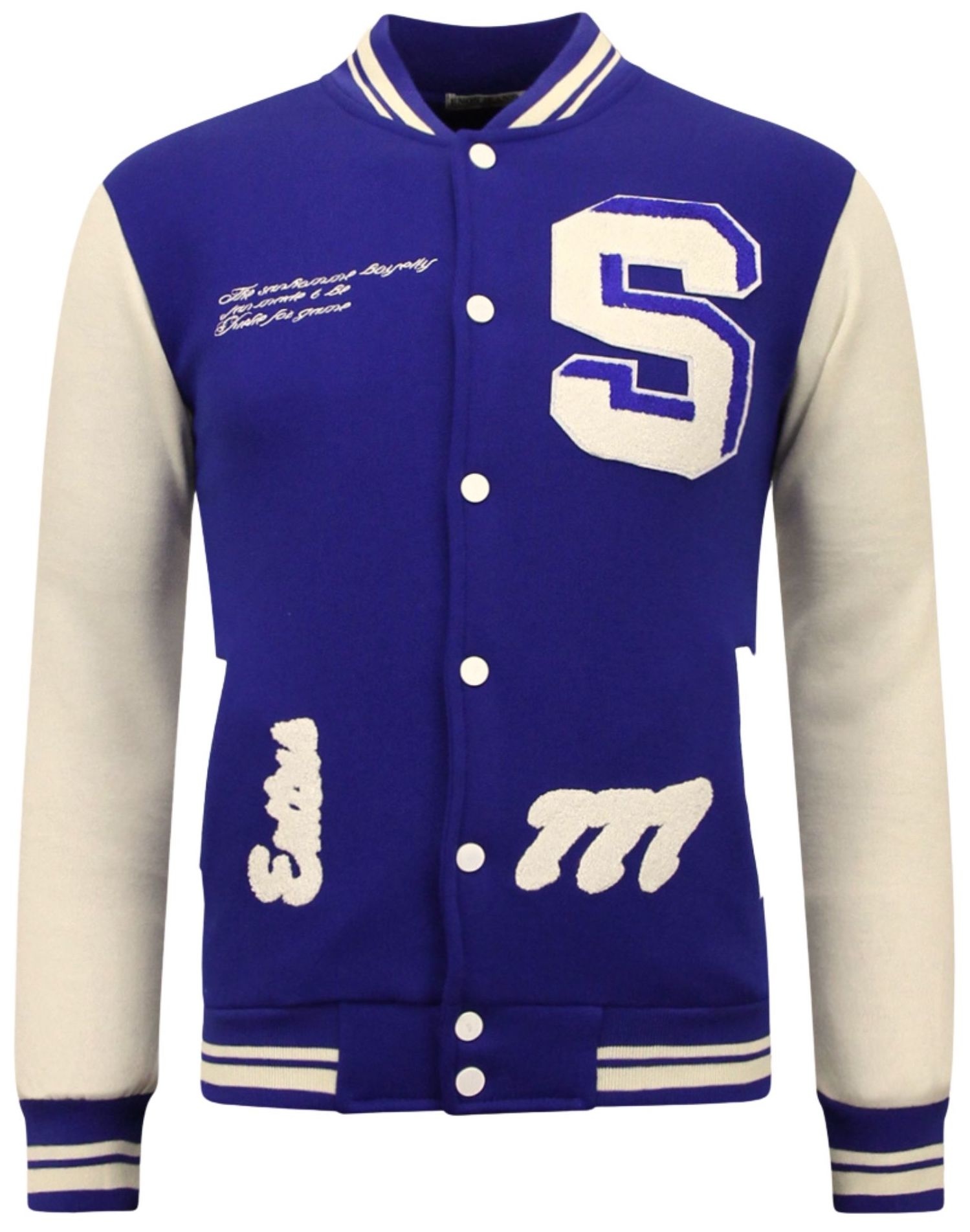 College Jacket Herr Vintage - Bla