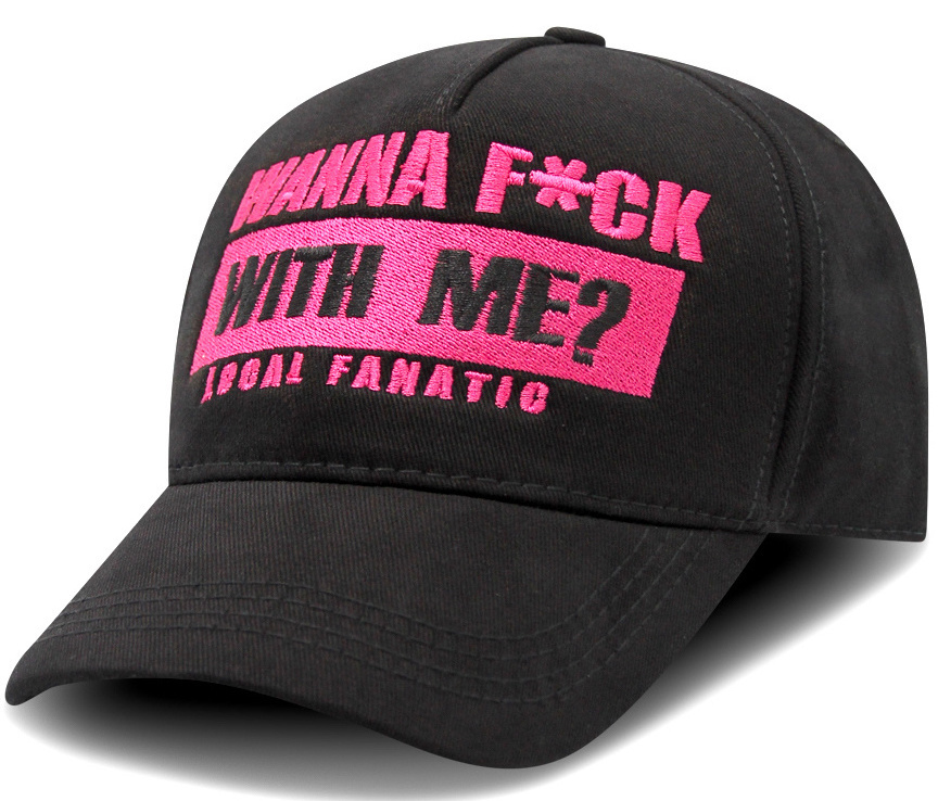 Kepsar Herr F*ck With Me - Svart