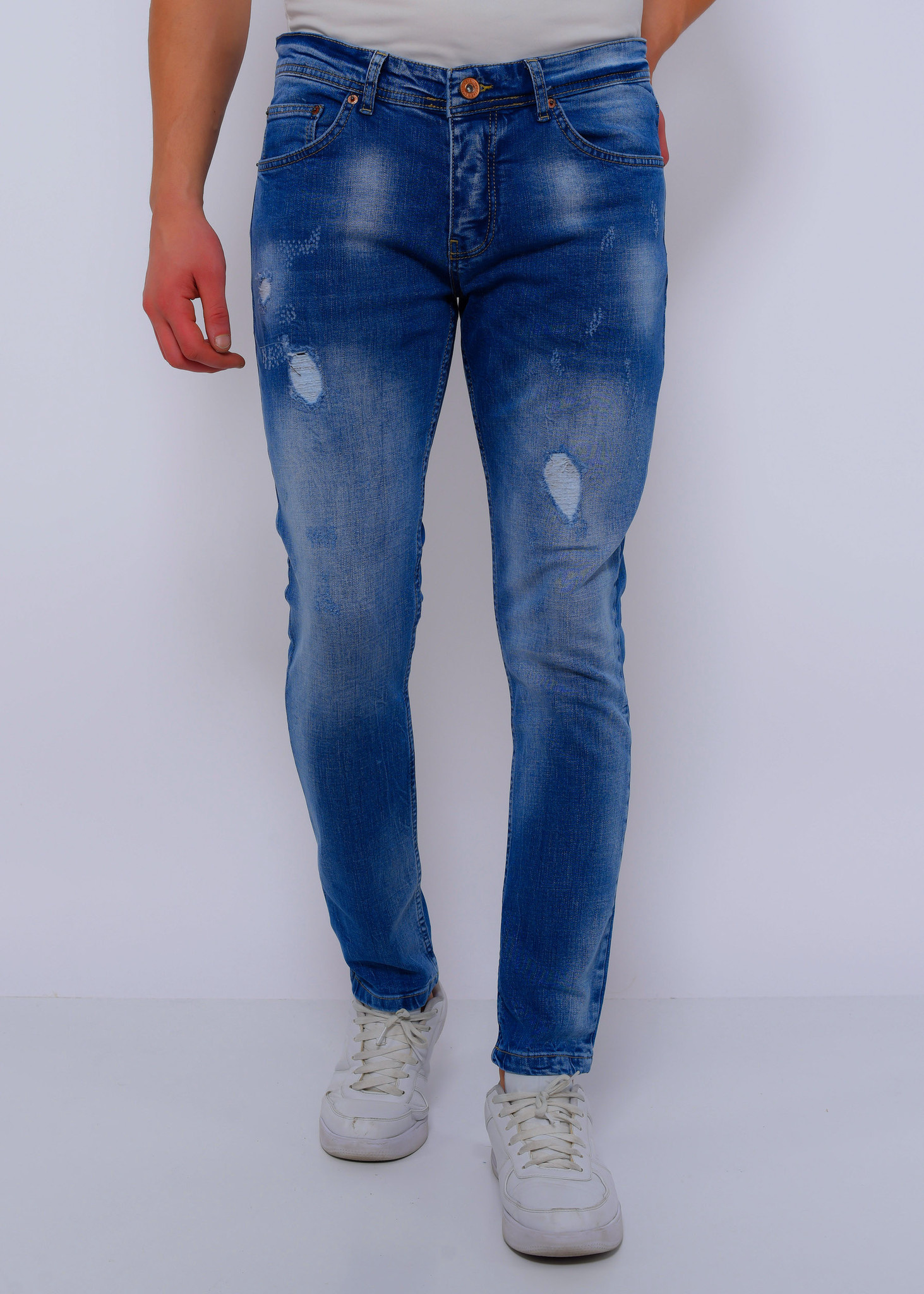 Trendiga Jeans Herr Slim Fit - DC- - Bla