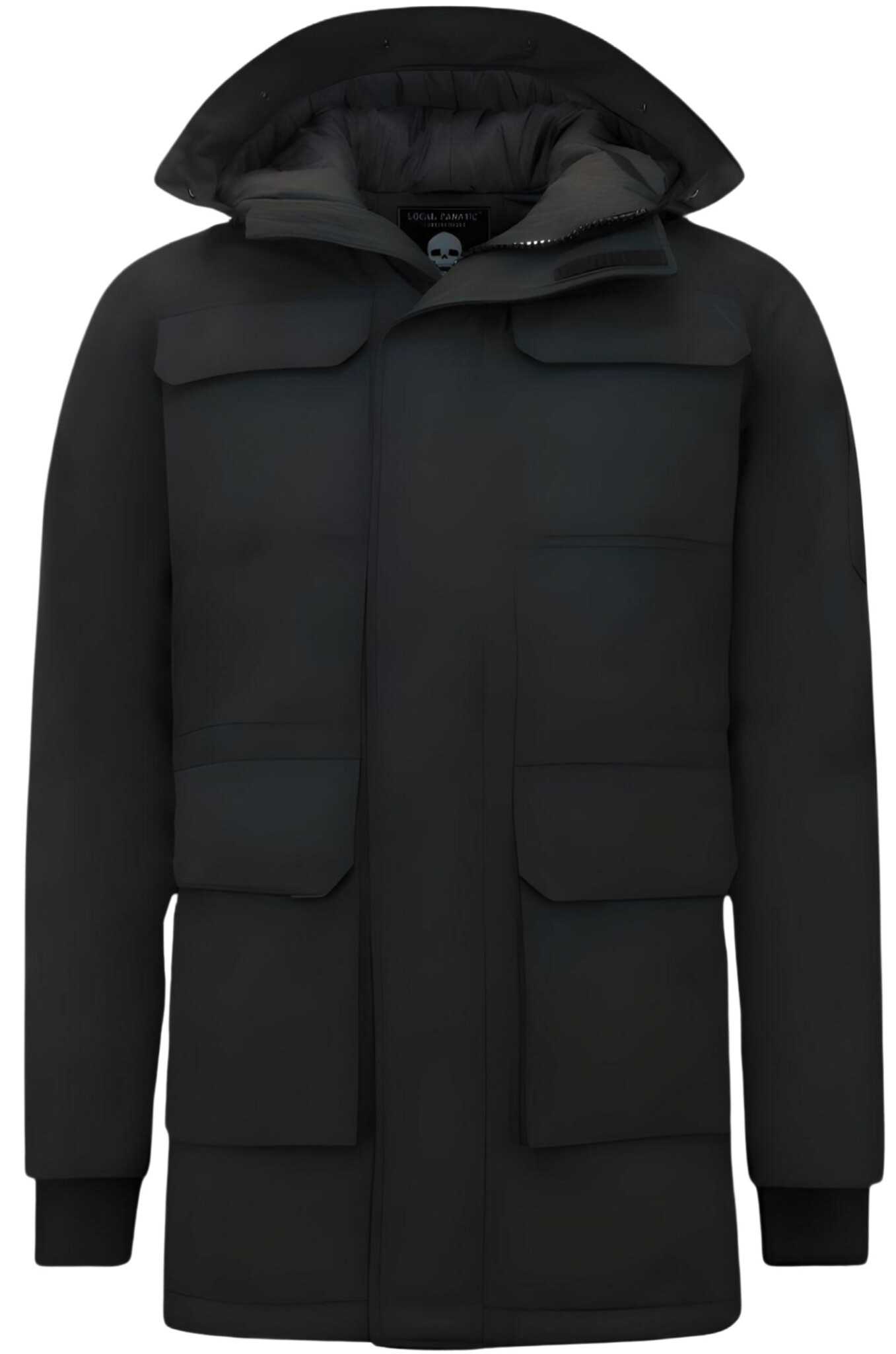 Parka Vinterjacka För Man Svart