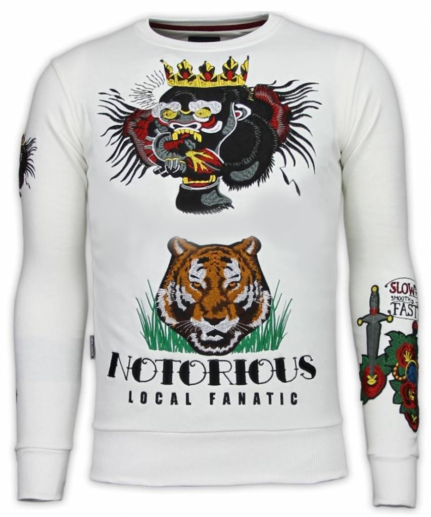 Conor Notorious Tattoo Sweater - Vit