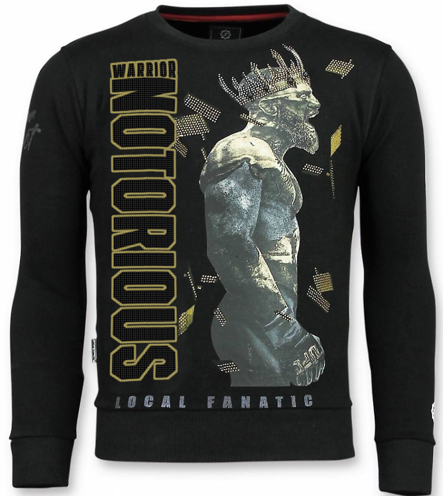 Notorious Sweater - King Conor Sweater Herr - Svart
