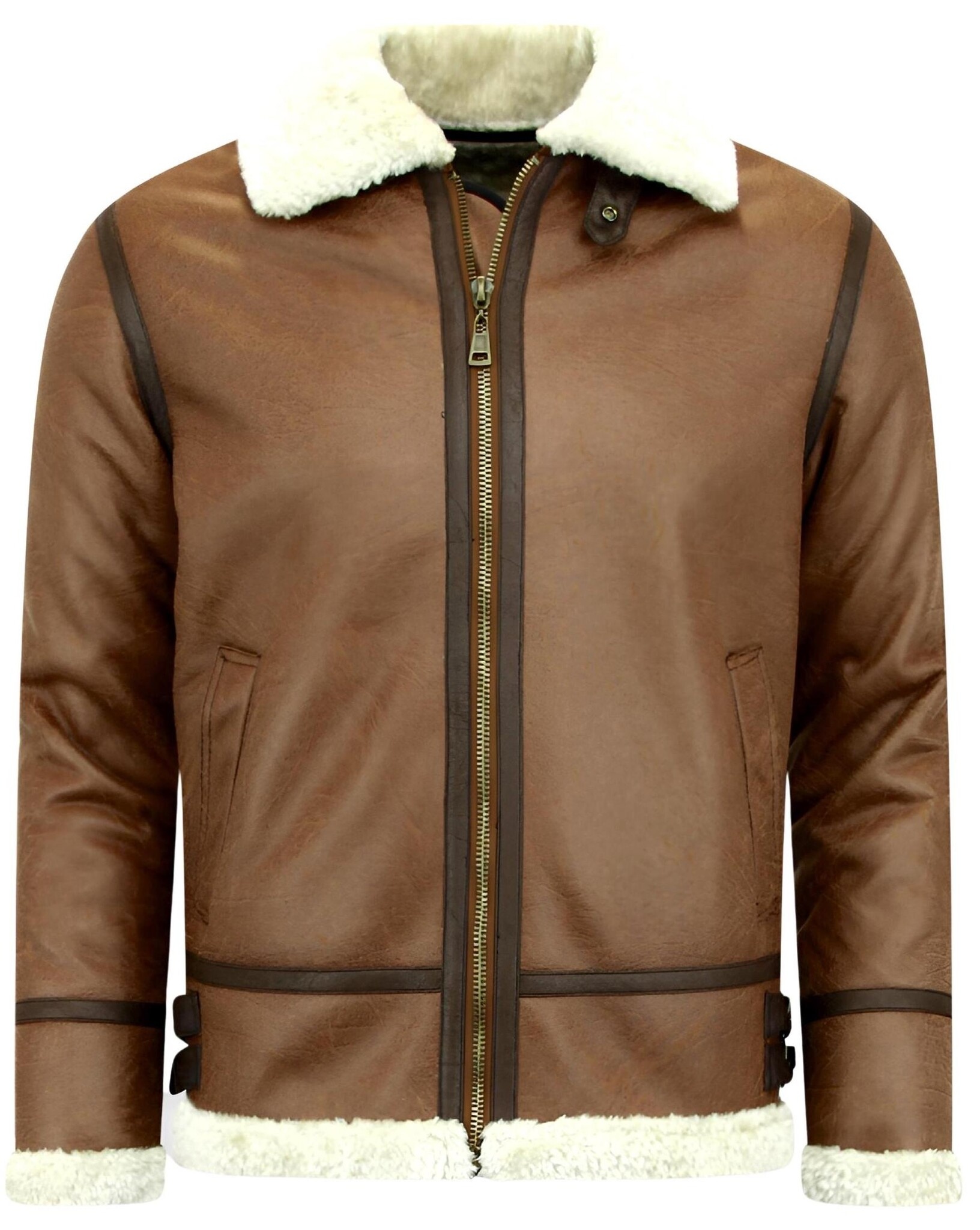 Lammy Coat - Shearling Jacket - Brun