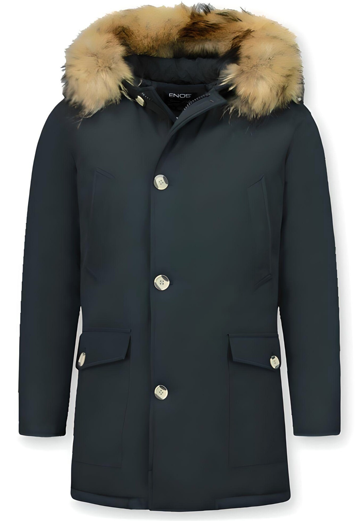Vinterjackor Långa Herr - Parka Pocket - PI-Z - Svart
