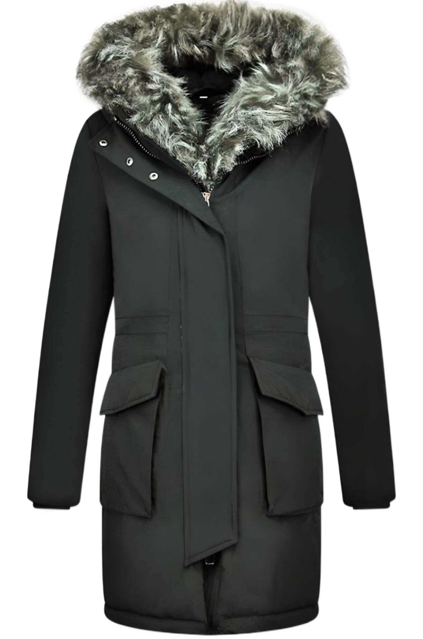 Parkas Vinterjackor Kvinna - Finaste Vinterjackan - Z - Svart