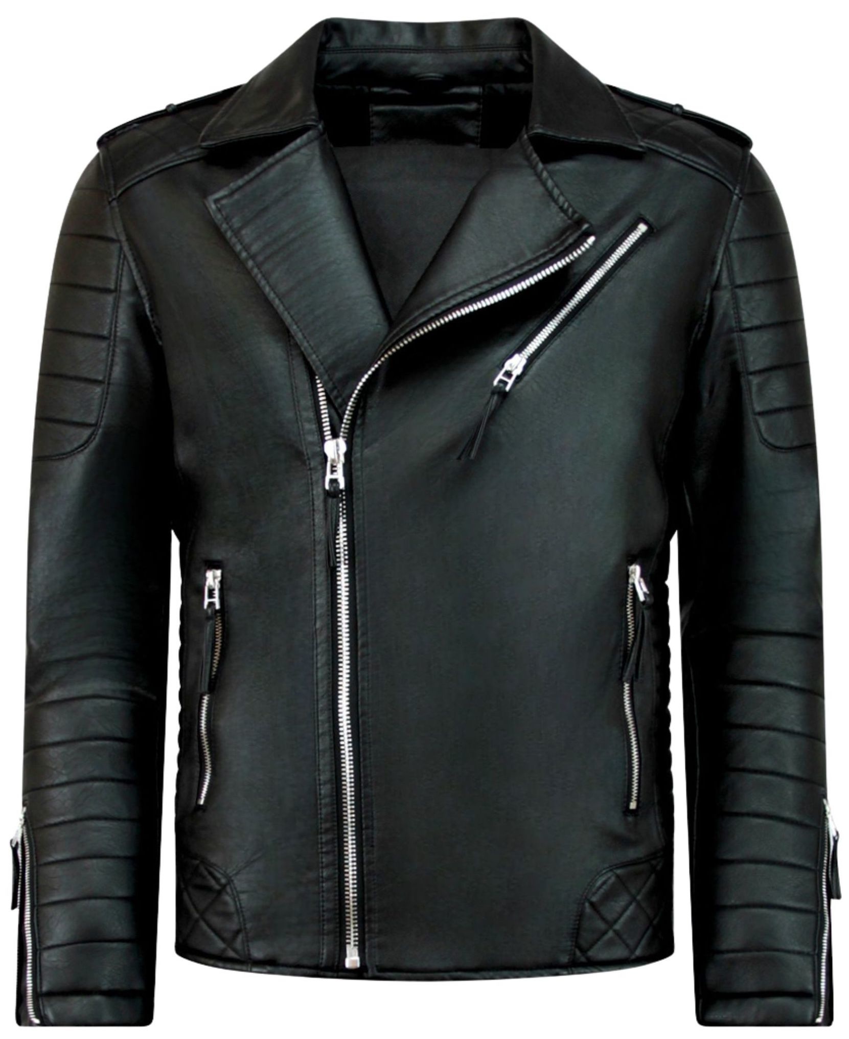 Mockajacka Herr - Faux Leather Jacket - Svart