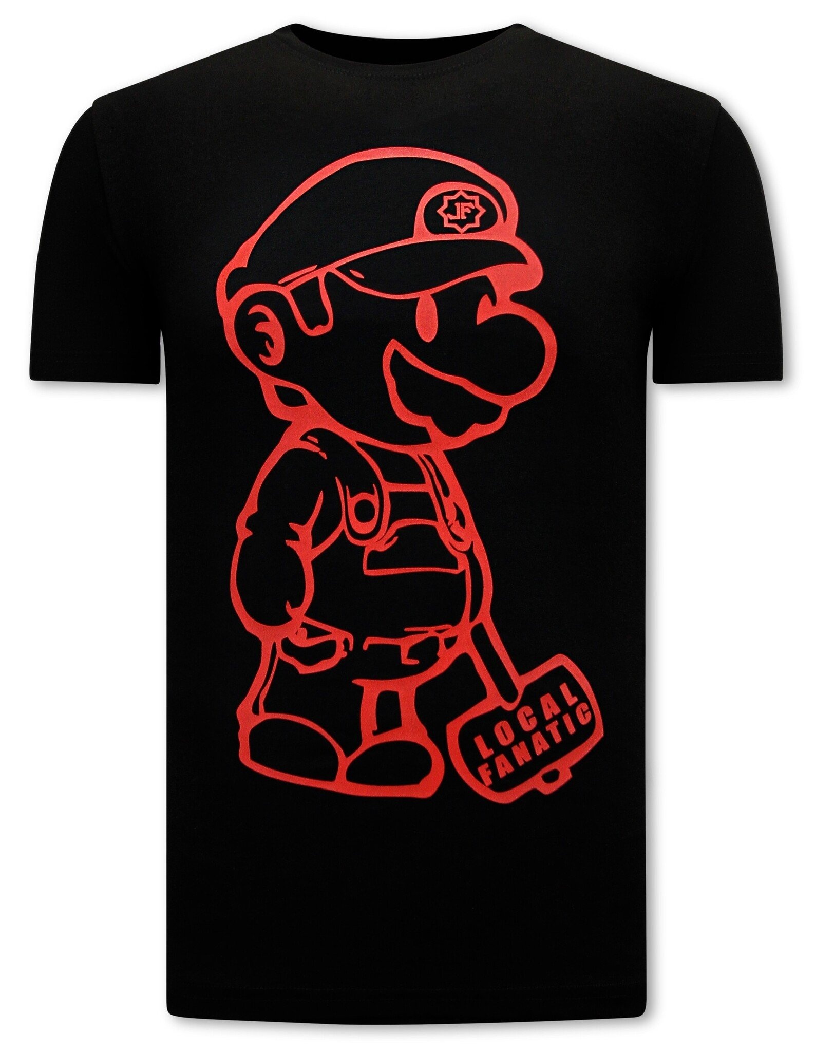 Cartoon T-Shirt Herr - Svart