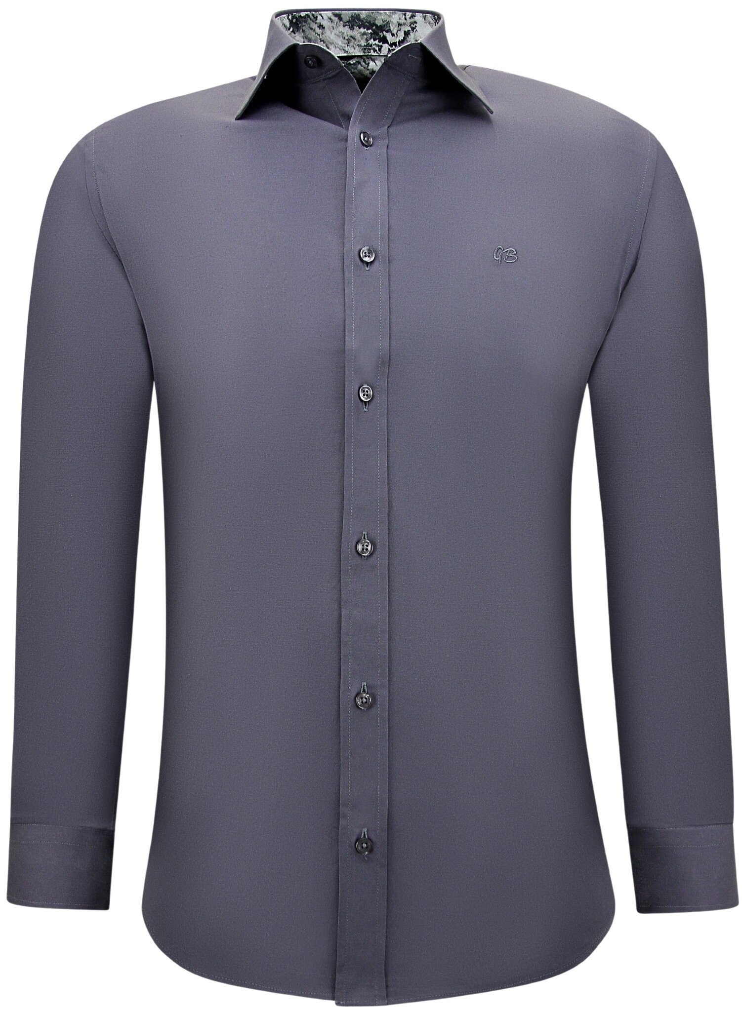 Neat Business Effe Skjortor - Blus Med Slim Fit Och Stretch - Grå