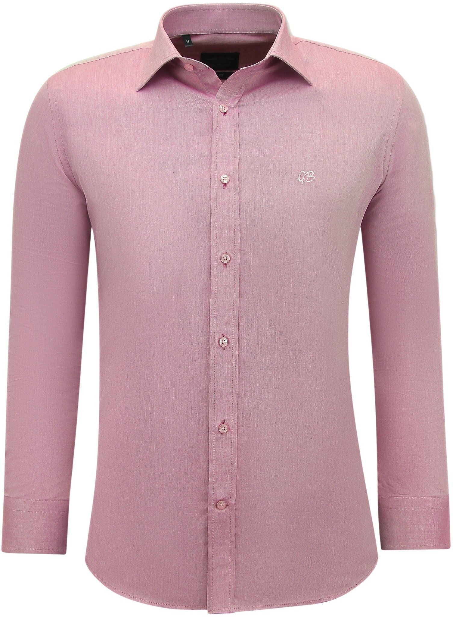 Business Plain Oxford Shirt Herr Slim Fit - Fuchsia