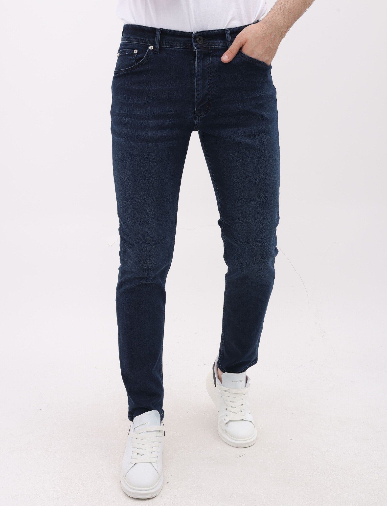 Jeans Herr - Regular Fit - Stretchjeans Herr - MM-R- - Blå