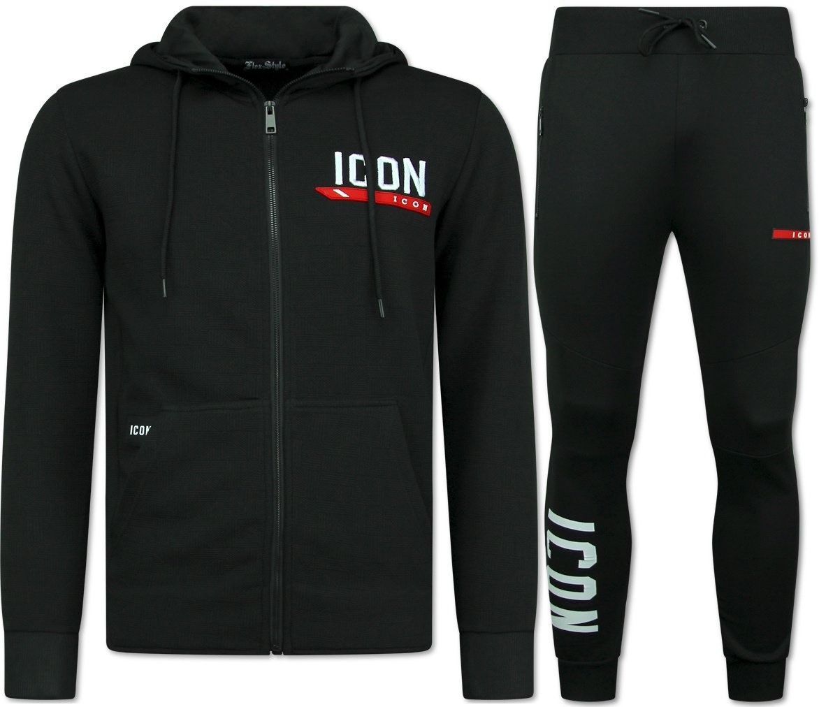 Träningsoverall ICON - Joggingdräkt Herr - Hemmadräkt Herr Vuxna - Svart