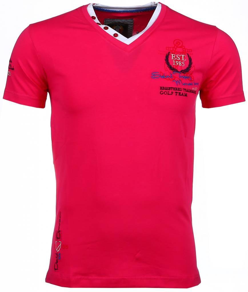 Broderi Riviera Club - T-Shirt Herr Ros