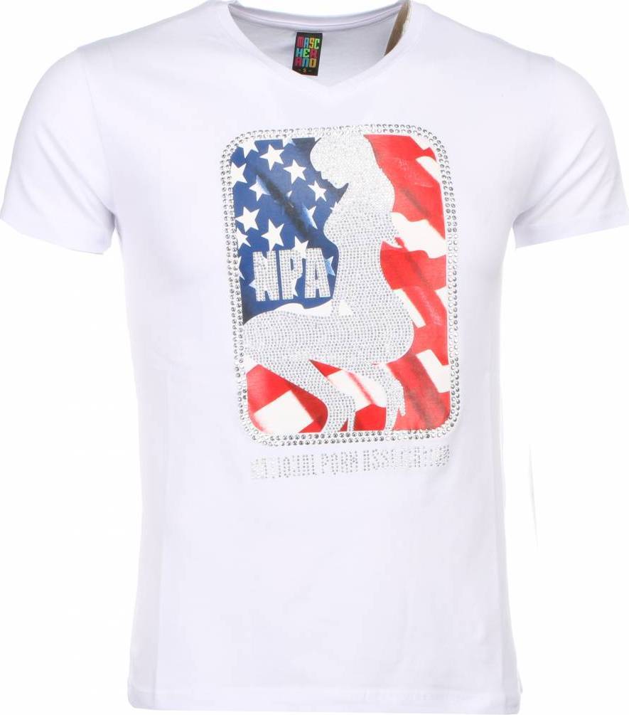 A Tryck På Kläder NPA - T-Shirt Herr Vit