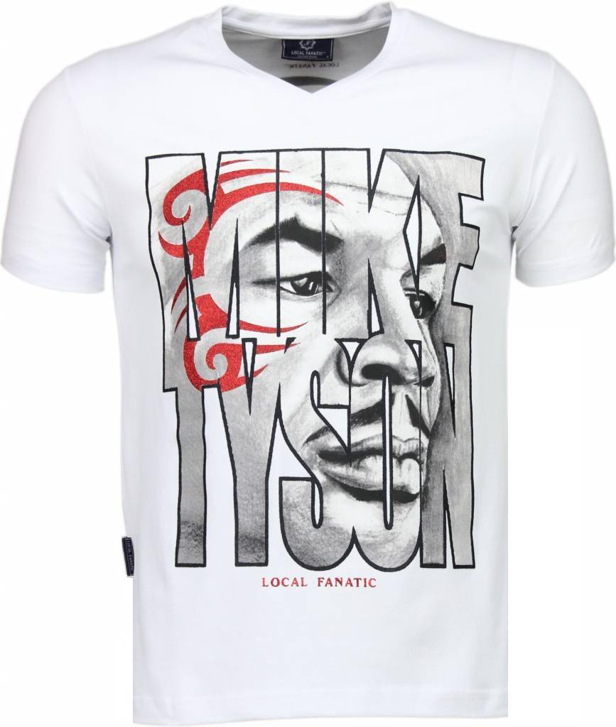 Mike Tyson Tribal - Herr T-Shirt Vit