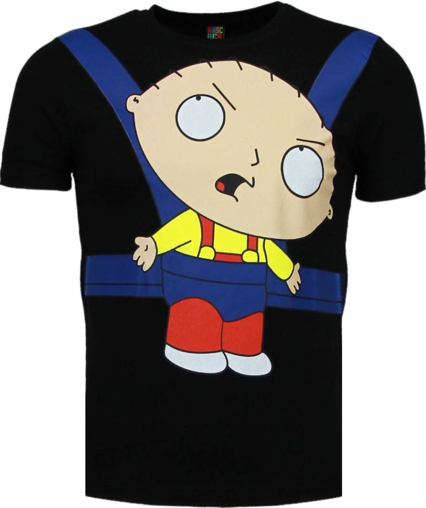 Baby Stewie - T-Shirt Herr Svart