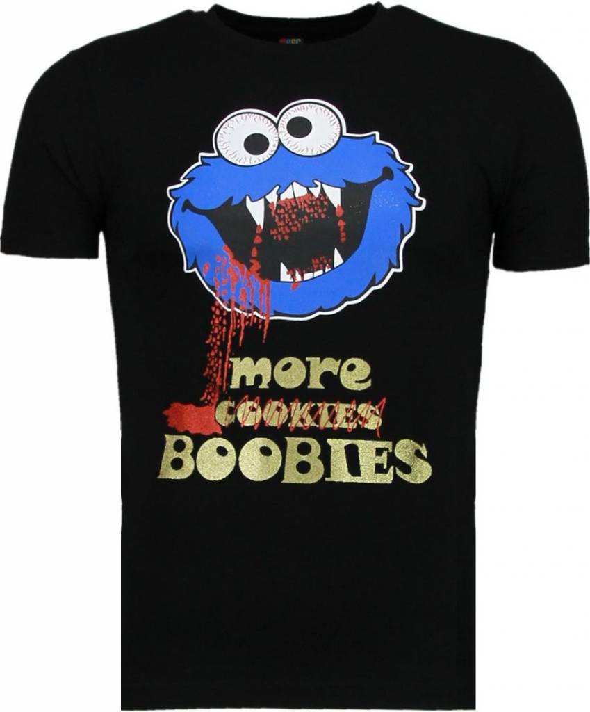 Cookies Roliga T-Shirt - Man T-Shirt Svart
